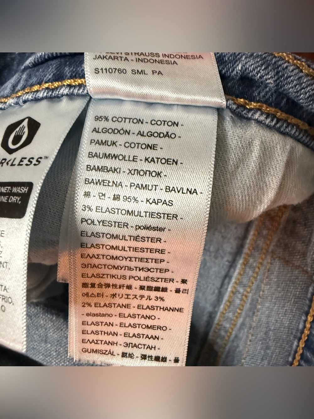 Levi's 505 Men's Blue Straight Leg Classic Denim Jeans 32 x 34 - Picture 10 of 11